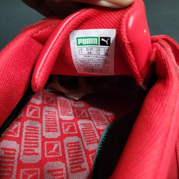 Puma G Vilas Red And Blue Men's Lace up Sneakers Size 12 - Picture 5 of 8